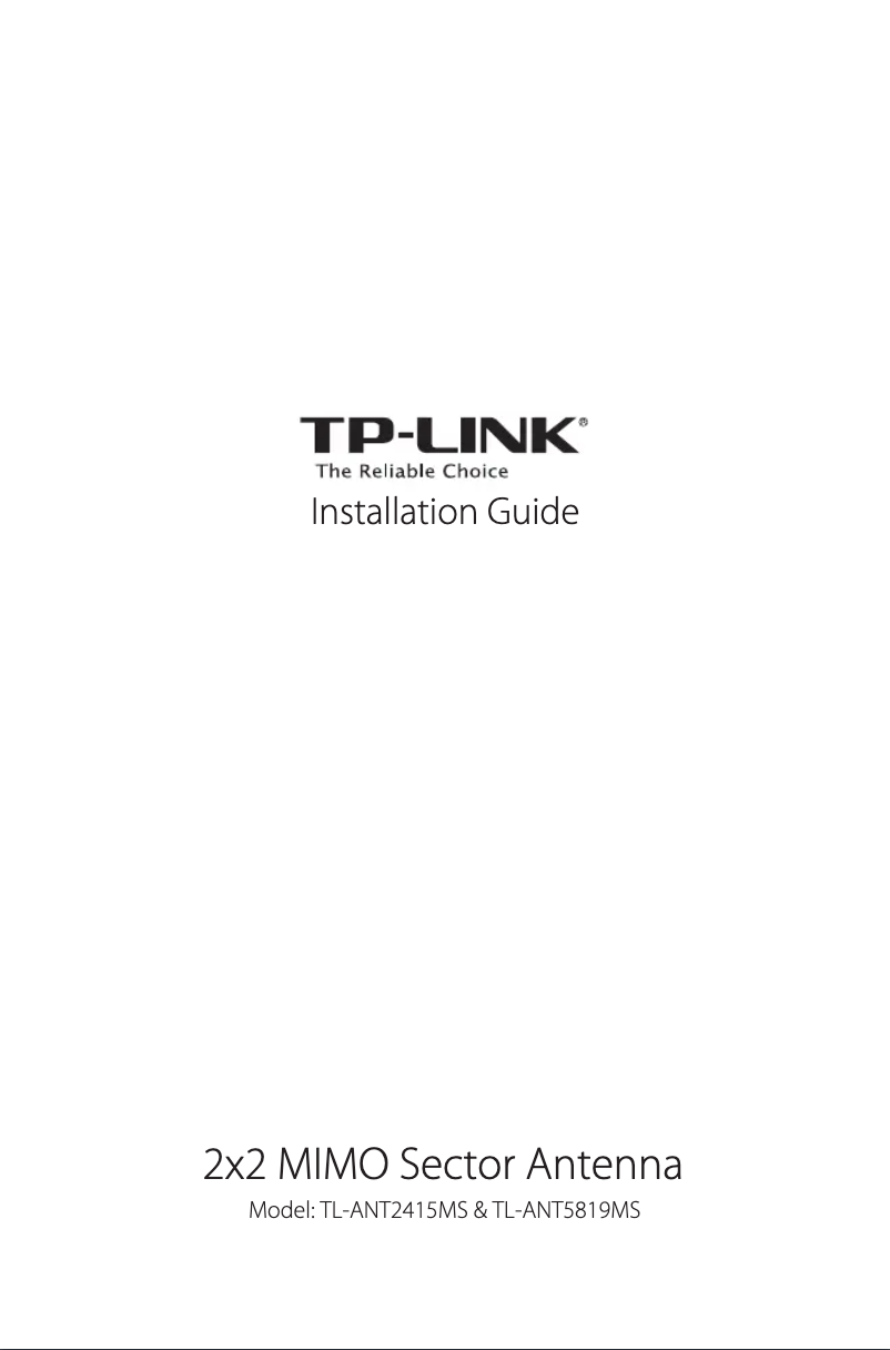 Page n°1 - Mode d'emploi TP-Link TL-ANT2415MS