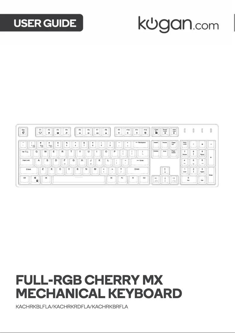 Image de la première page du manuel de l'appareil KACHRKBLFLA