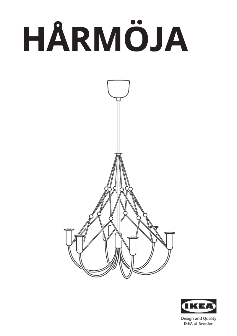 Page 1 de la notice Manuel utilisateur Ikea HÅRMÖJA 505.224.79