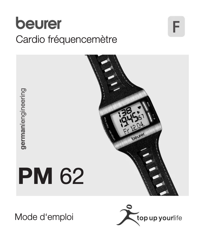 Image de la première page du manuel de l'appareil PM 62