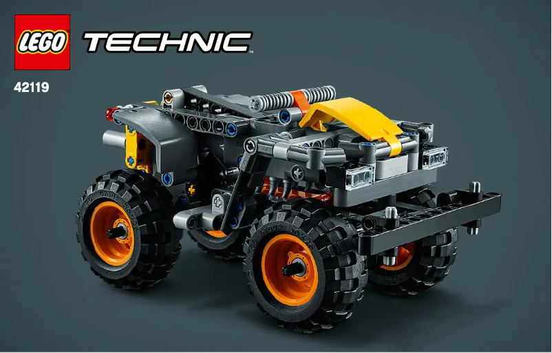 Page 1 de la notice Consignes visuelles Lego Technic 42119
