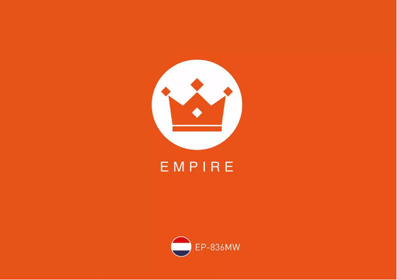 Page n°1 - Manuel utilisateur Empire EP-836MW