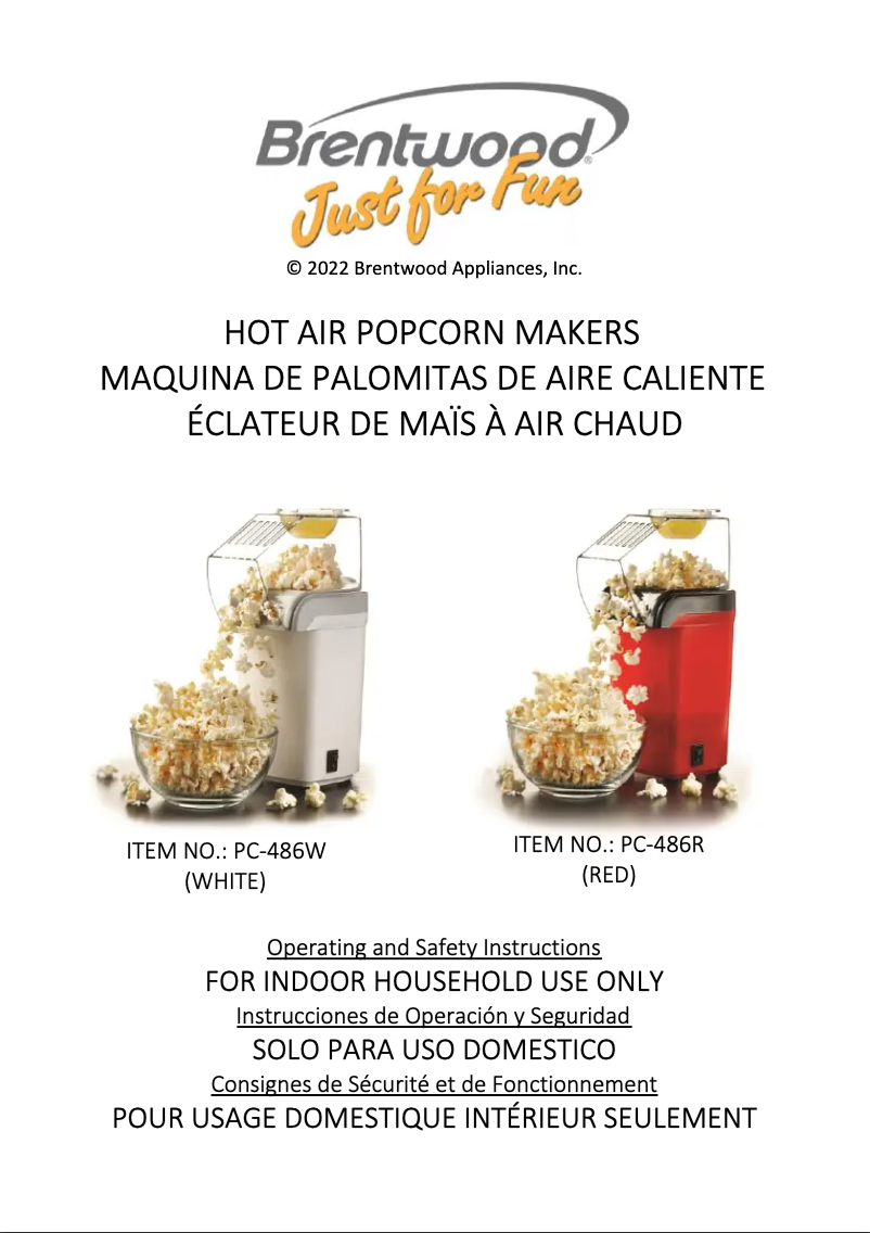 Image de la première page du manuel de l'appareil PC-486W