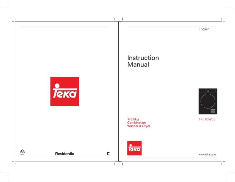 Page n°1 - Manuel utilisateur Teka TFL7D35