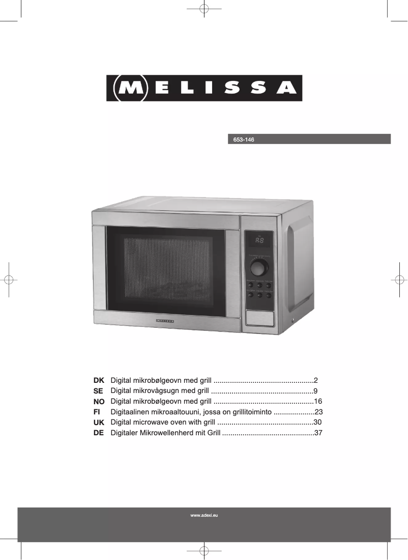 Image de la première page du manuel de l'appareil 653-146