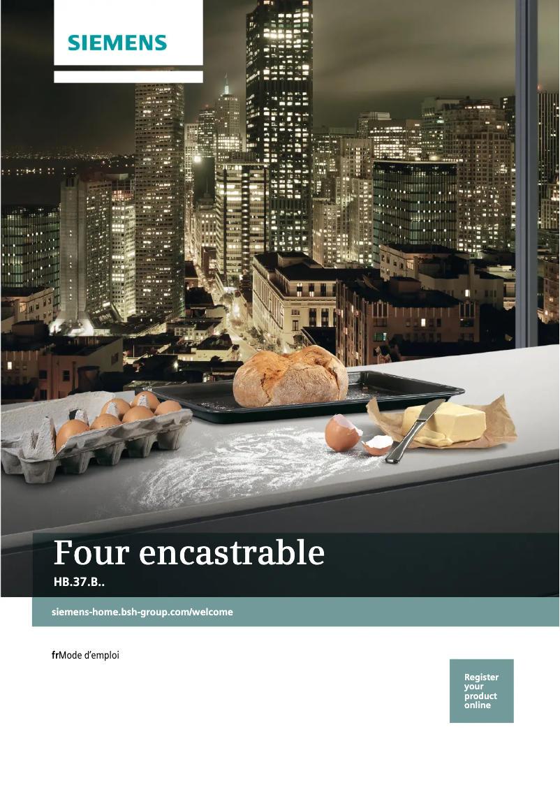 Page n°1 - Manuel utilisateur Siemens HB537ABS0