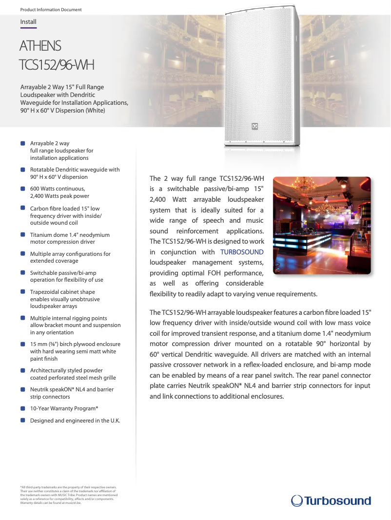 Image de la première page du manuel de l'appareil TCS152/96