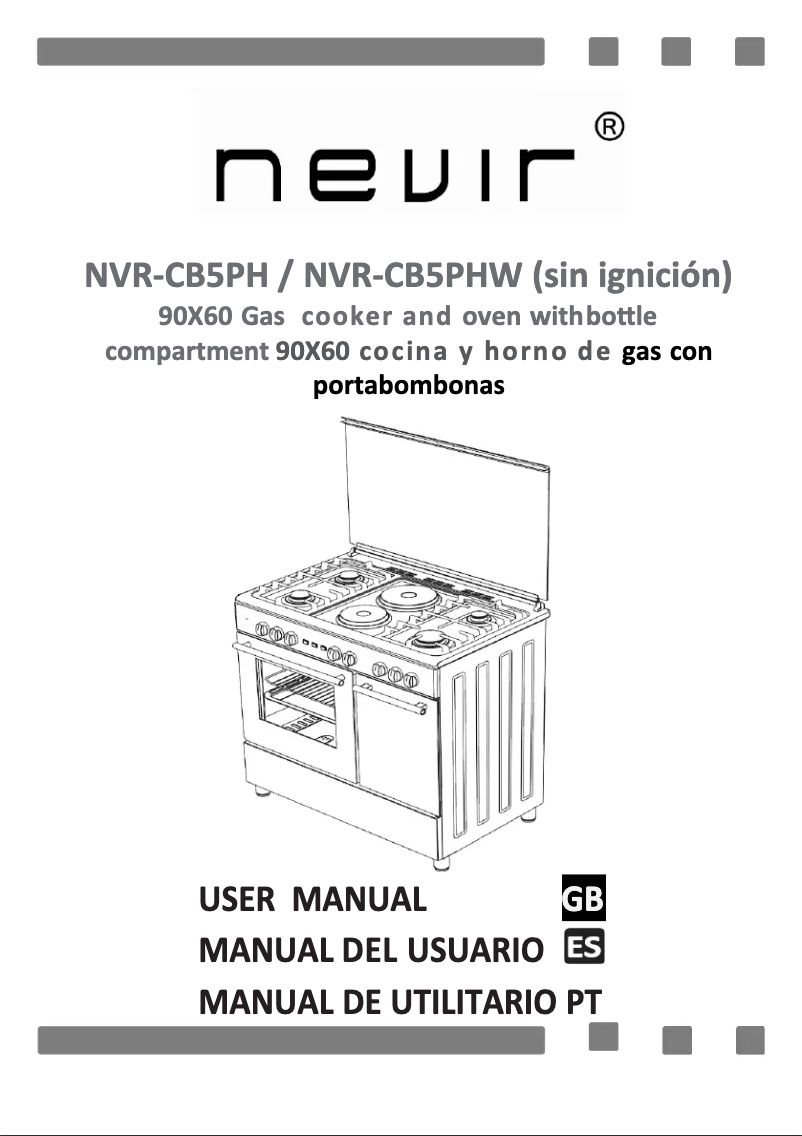 Page 1 de la notice Manuel utilisateur Nevir NVR-CB5PHW
