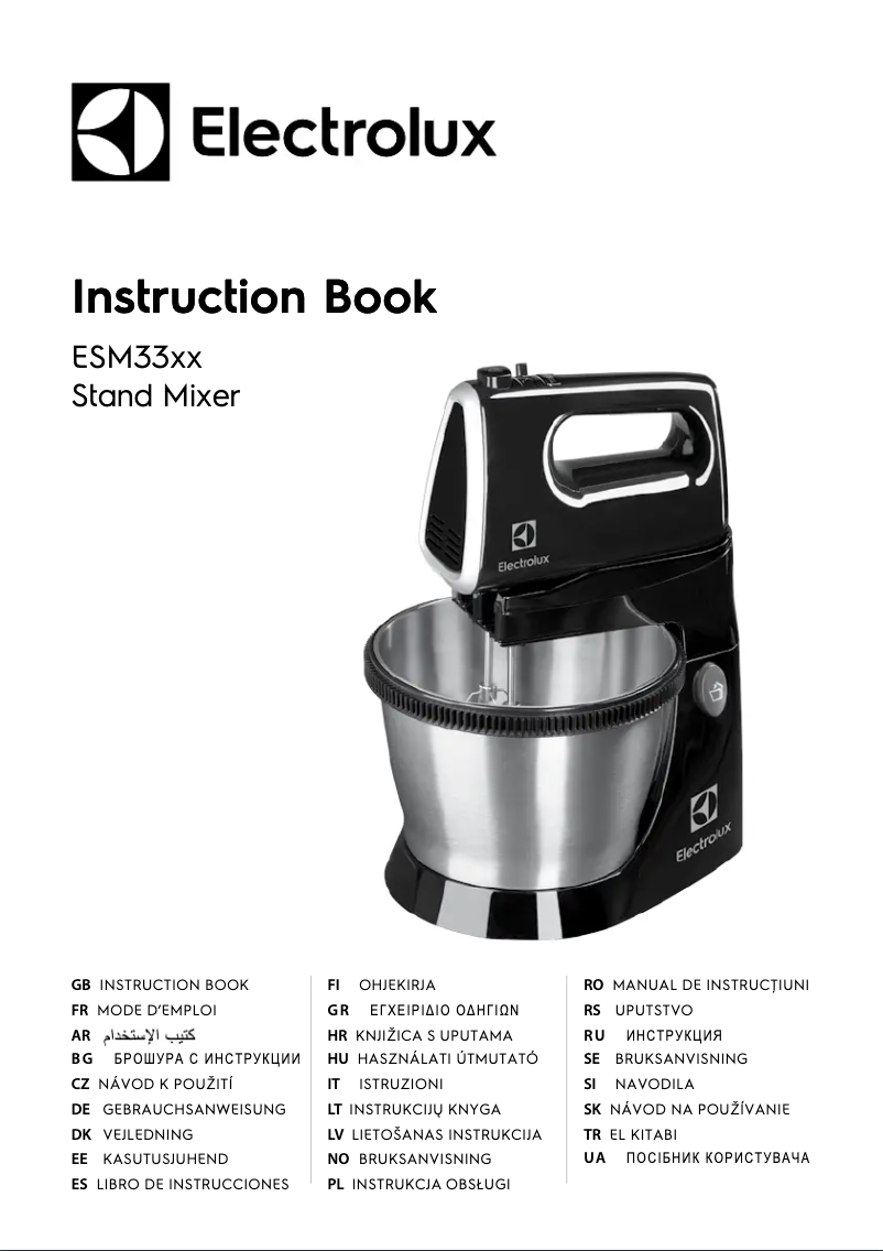 Page n°1 - Manuel utilisateur Electrolux ESM3310
