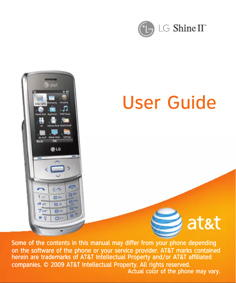 Page n°1 - Manuel utilisateur LG Shine II