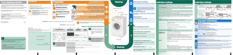 Page n°1 - Manuel utilisateur Siemens WM10E462IL