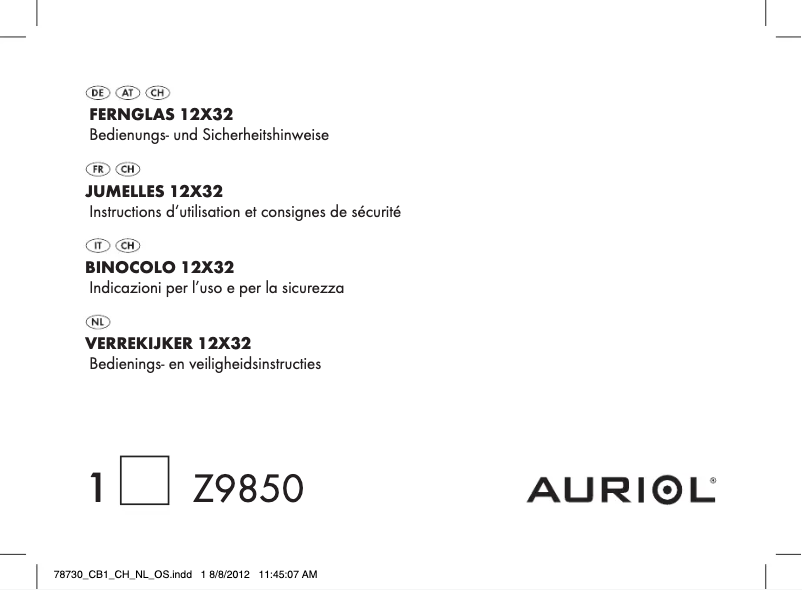 Página 1 del manual Manual de usuario Auriol IAN 78730