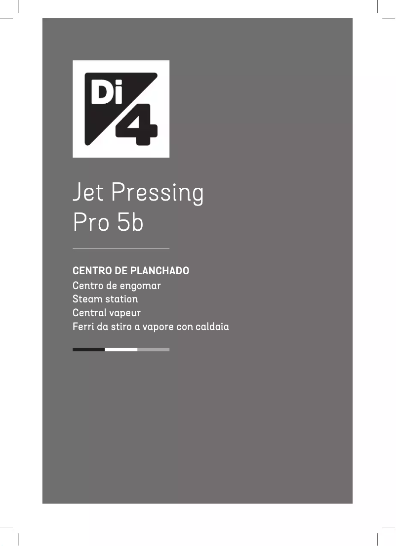 Page n°1 - Manuel utilisateur Di4 Jet Pressing Pro 5b