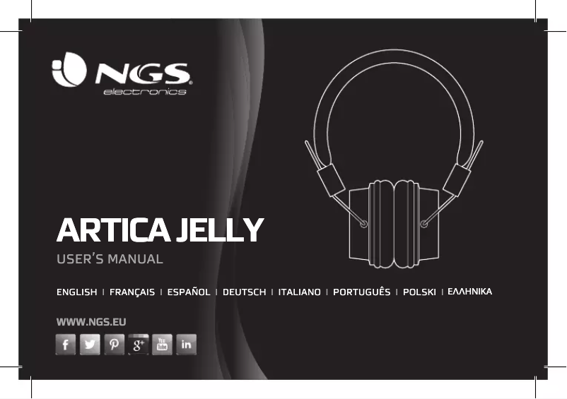 Page 1 de la notice Manuel utilisateur NGS Arctica Jelly Pink