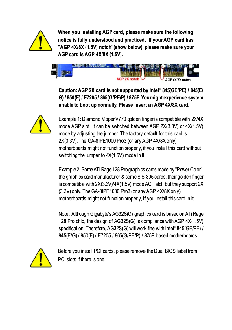 Page 1 de la notice Manuel utilisateur Gigabyte GA-8IPE1000 Pro3