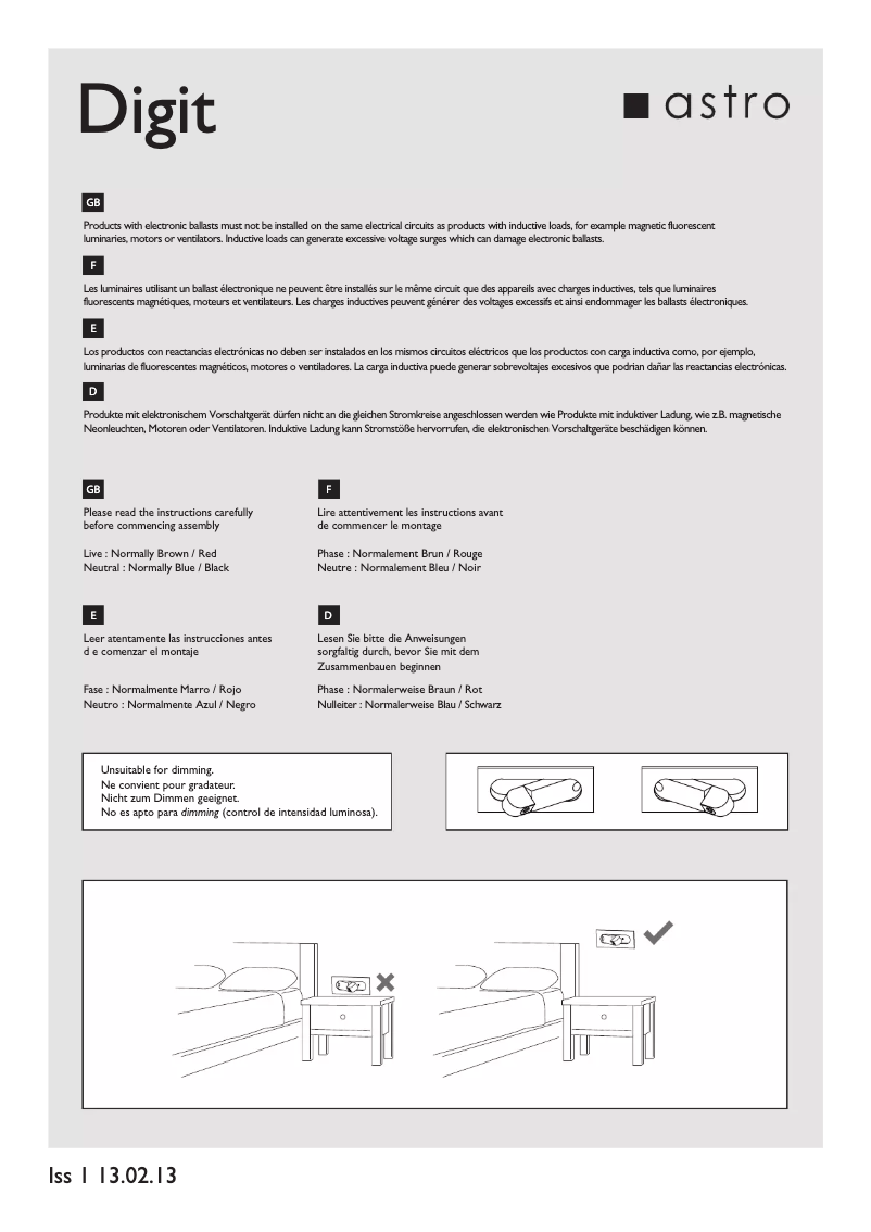 Page n°1 - Manuel utilisateur Astro Digit