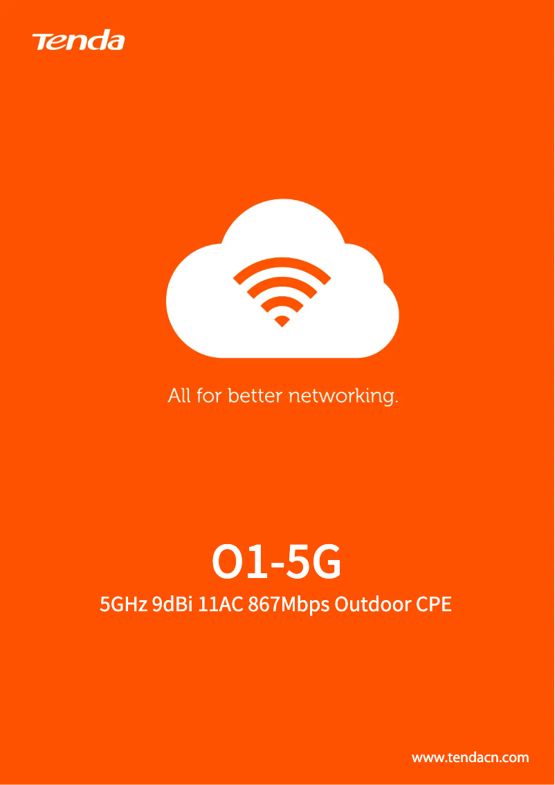 Page n°1 - Fiche technique Tenda O1-5G