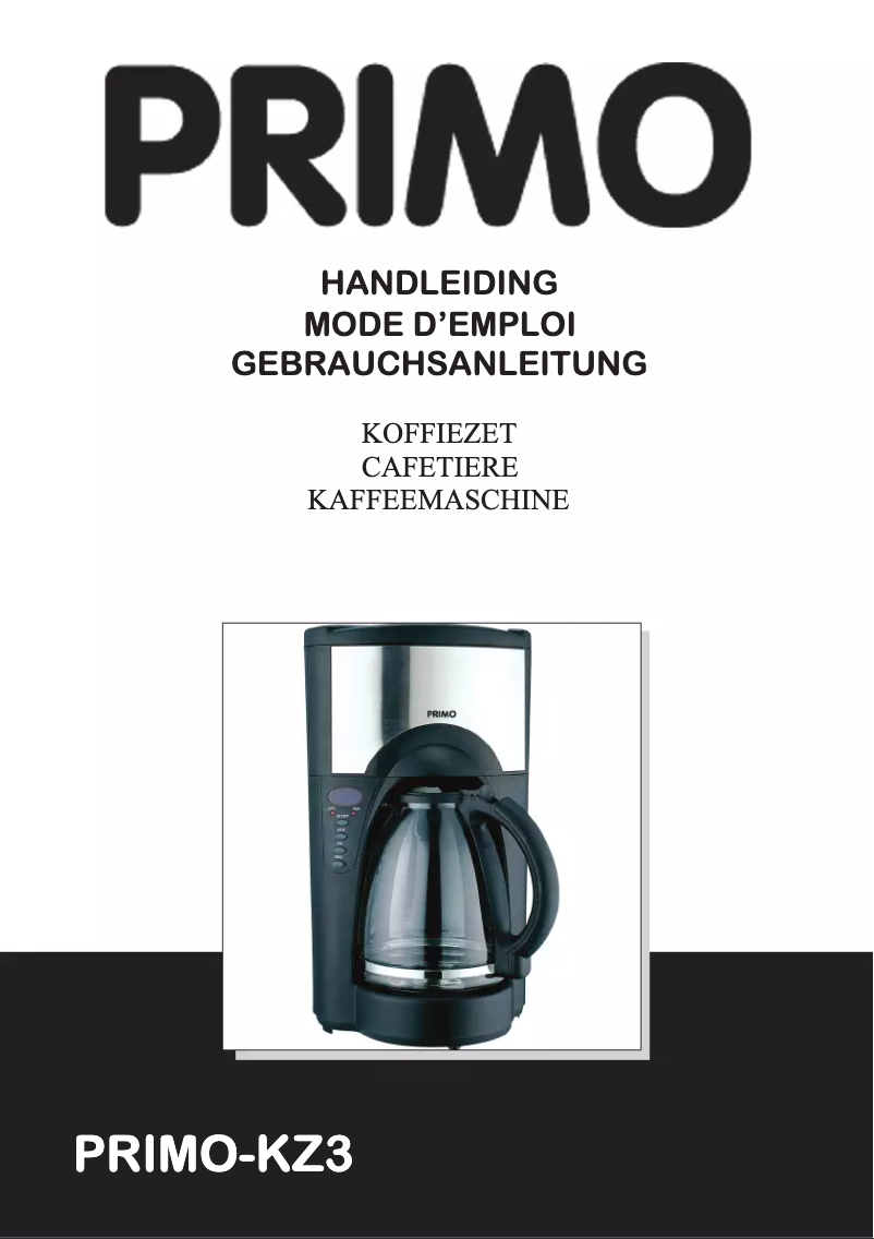 Page 1 de la notice Manuel utilisateur Primo KZ3