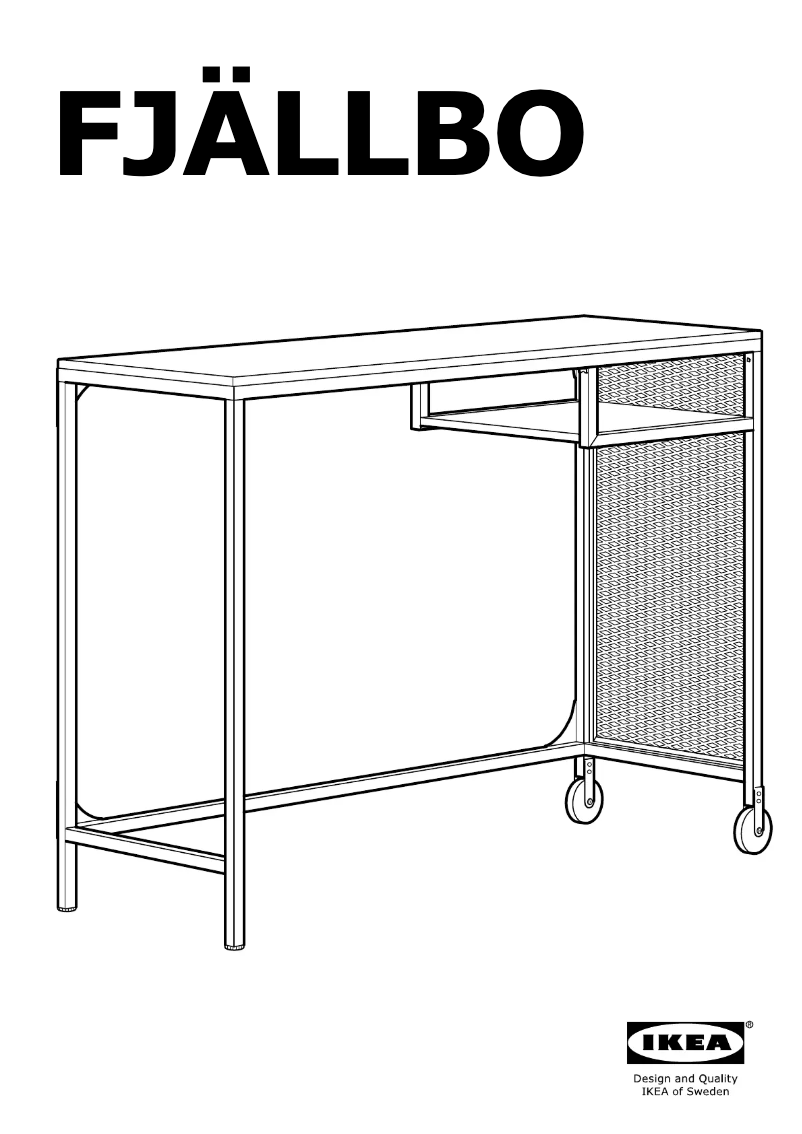 Image de la première page du manuel de l'appareil FJÄLLBO 103.397.36