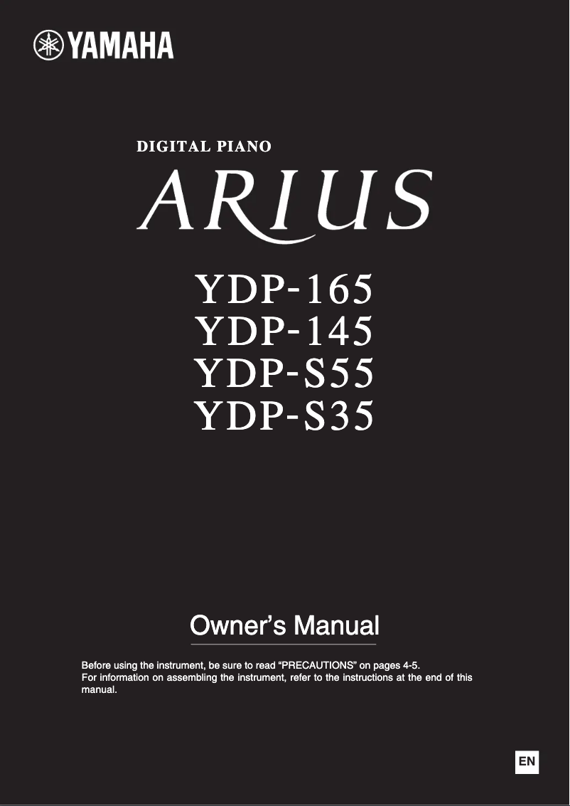 Page n°1 - Manuel utilisateur Yamaha Arius YDP-S35