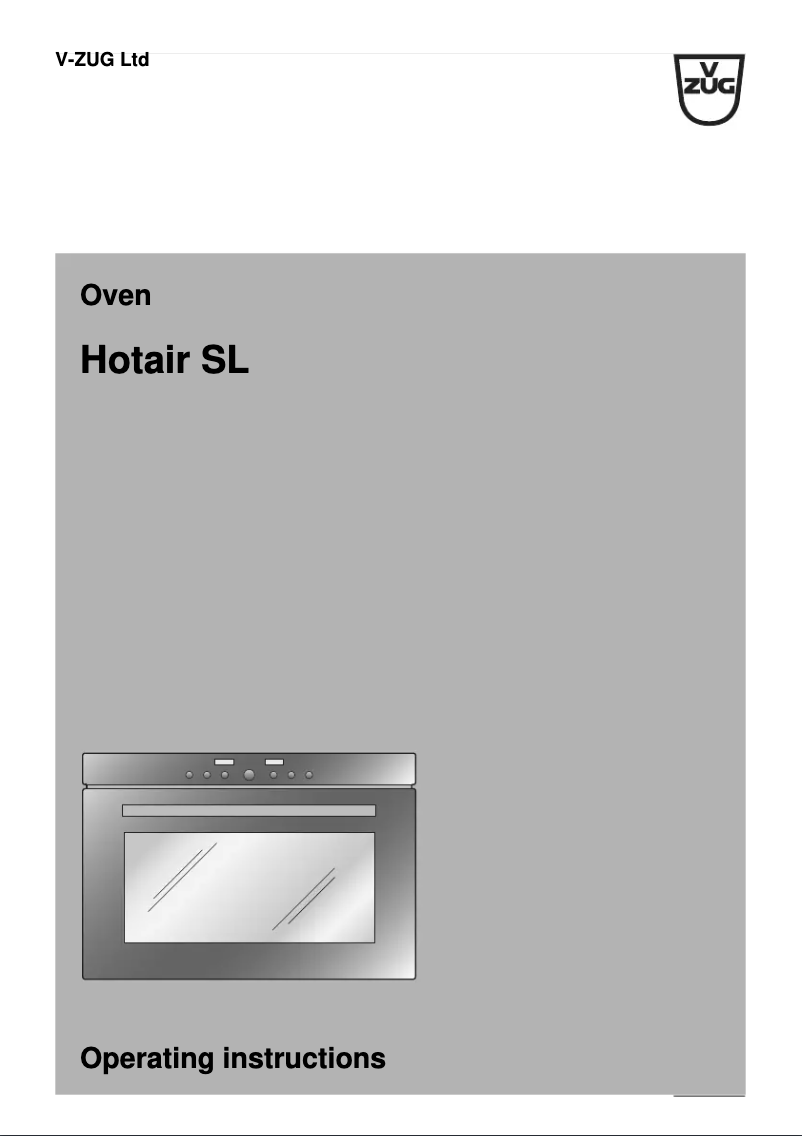 Page 1 de la notice Manuel utilisateur V-Zug Combair HSE