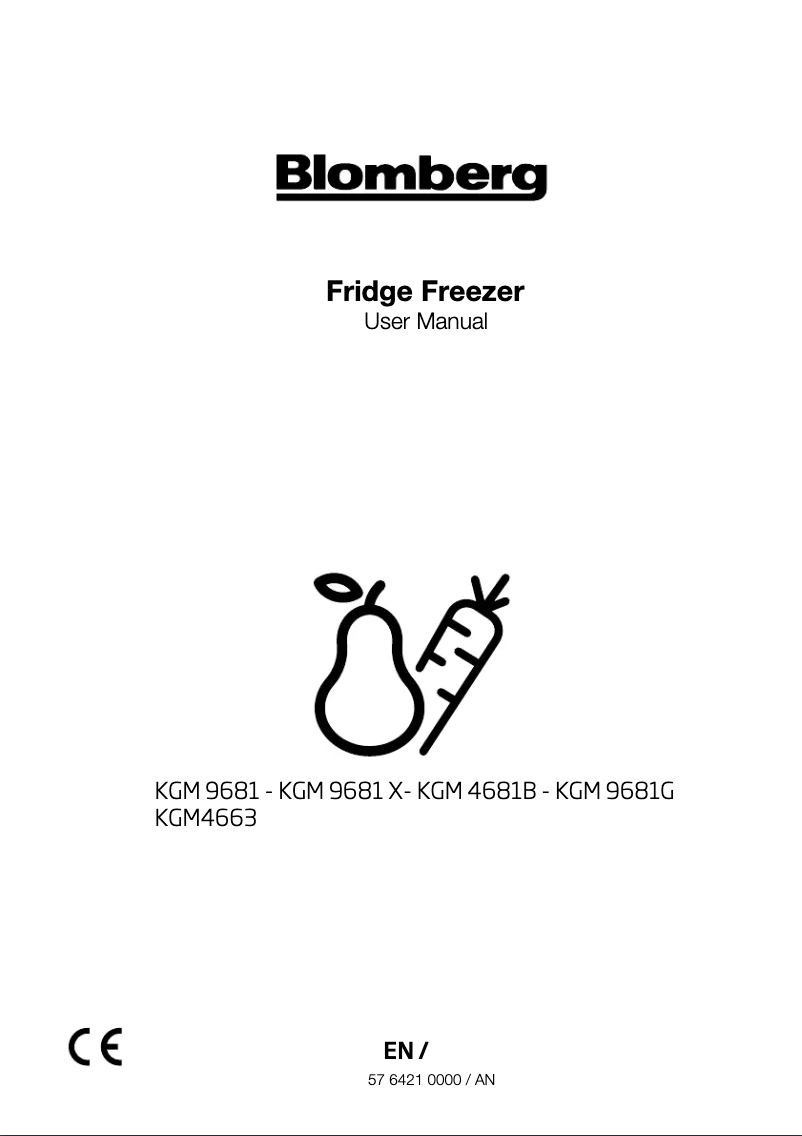 Page n°1 - Manuel utilisateur Blomberg KGM4663G
