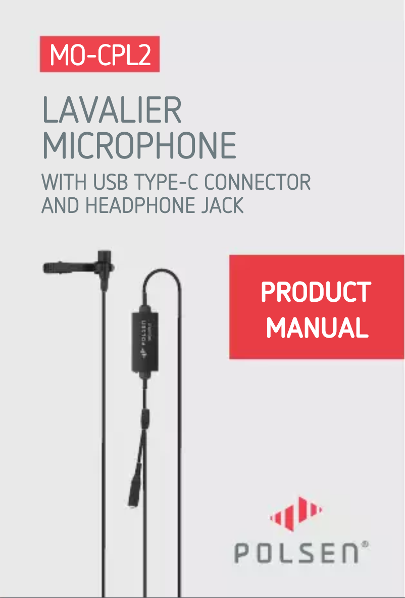 Page 1 de la notice Manuel utilisateur Polsen MO-CPL2