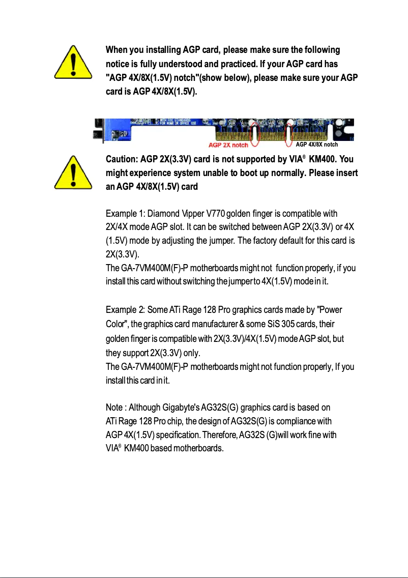 Page 1 de la notice Manuel utilisateur Gigabyte GA-7VM400M-P