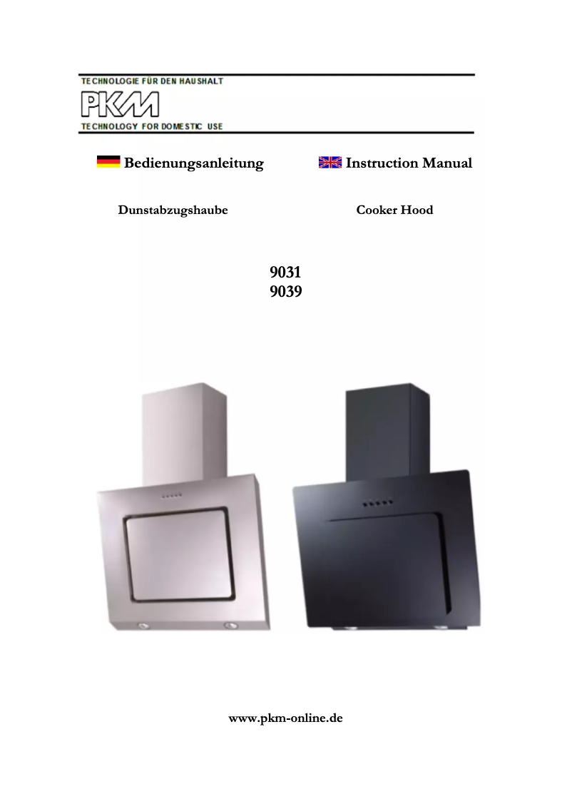 Page 1 de la notice Manuel utilisateur PKM 9031