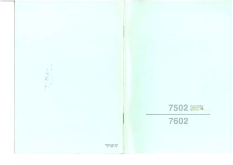 Image de la première page du manuel de l'appareil 7502