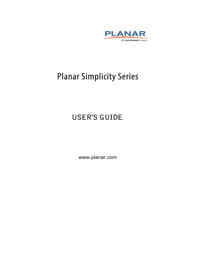 Image de la première page du manuel de l'appareil Simplicity SL6551