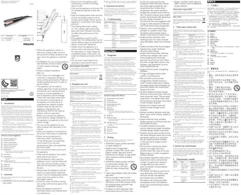 Page n°1 - Manuel utilisateur Philips ActiveCare Jojoba HP8363