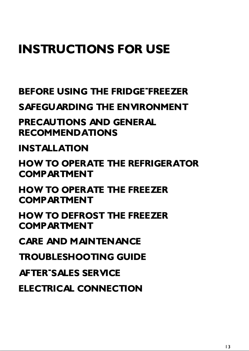 Page n°1 - Manuel utilisateur Whirlpool ARC 5551 AL