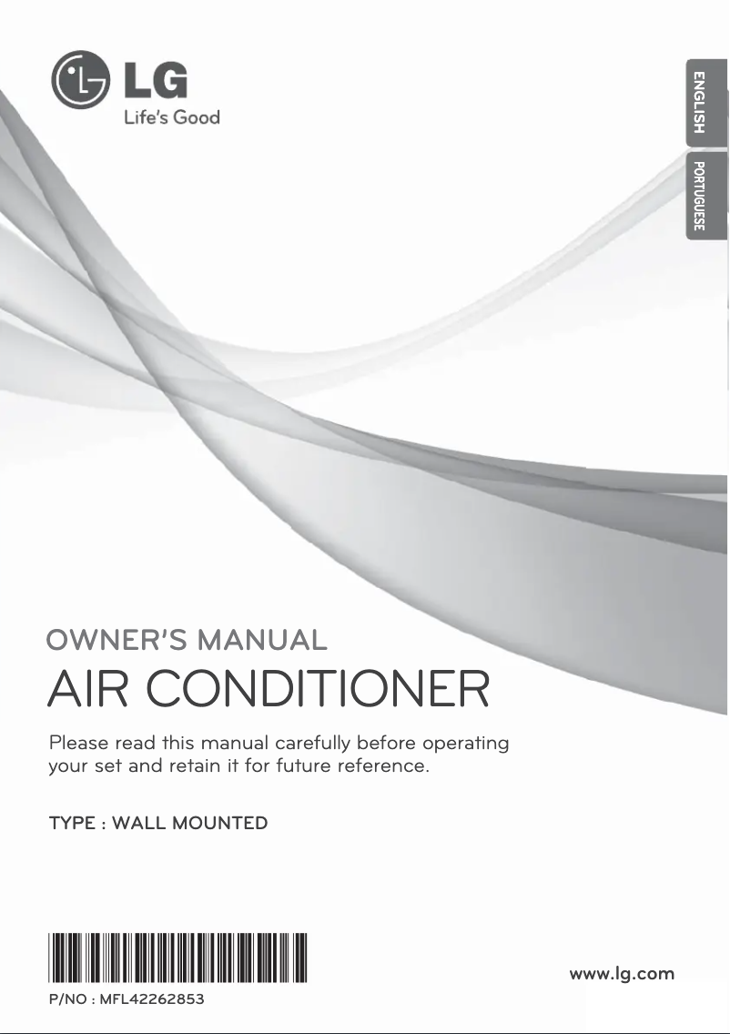 Page 1 de la notice Manuel utilisateur LG ASNW122BSA1