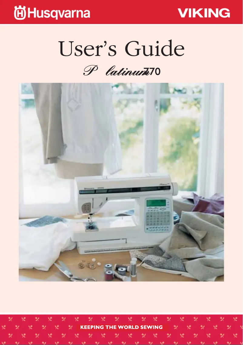 Page 1 de la notice Manuel utilisateur Husqvarna Platinum 770