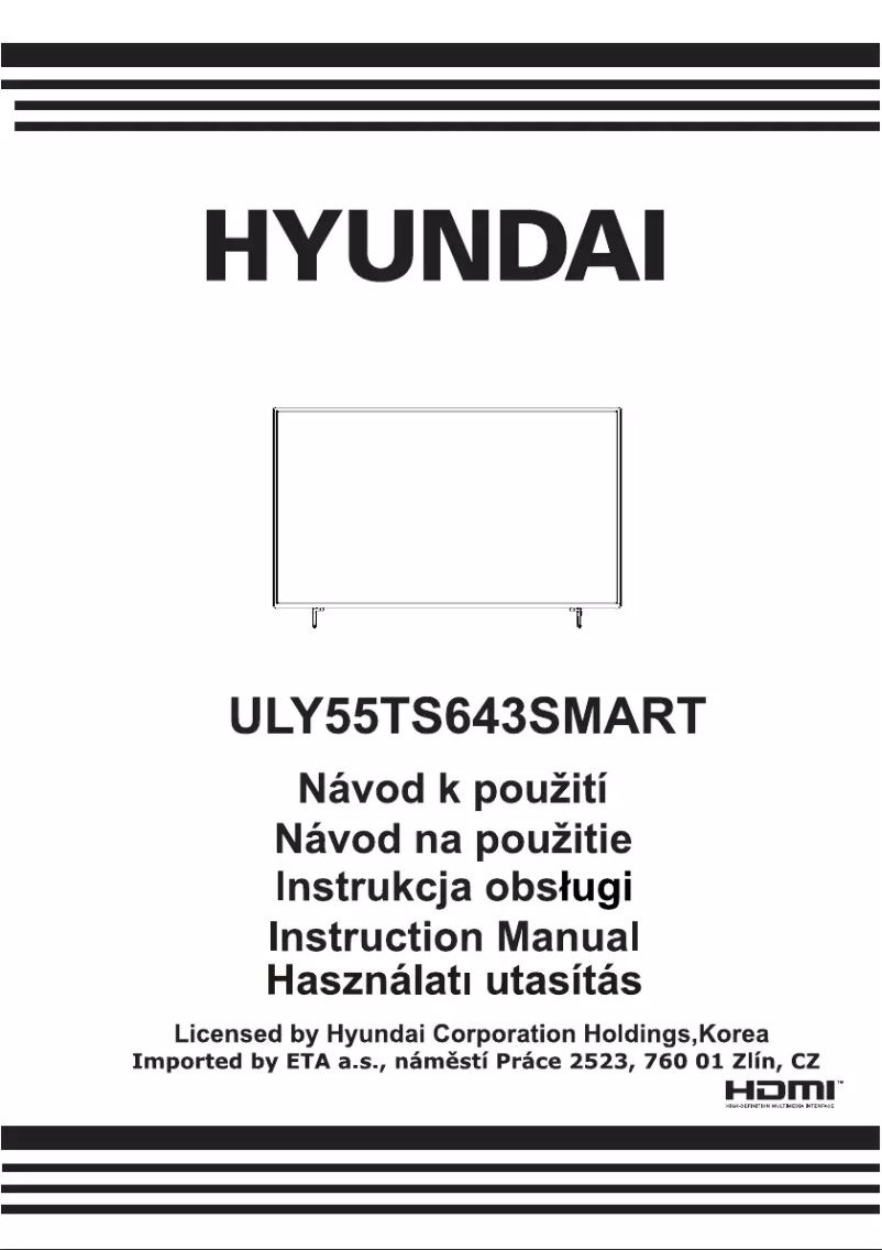 Page 1 de la notice Manuel utilisateur Hyundai ULY 55TS643 SMART