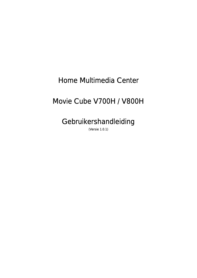 Page 1 de la notice Manuel utilisateur Emtec Movie Cube V800H