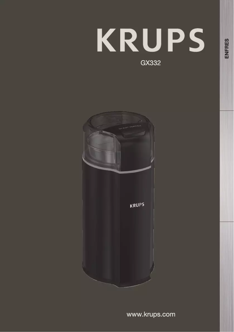 Page 1 de la notice Manuel utilisateur Krups Silent Vortex GX332