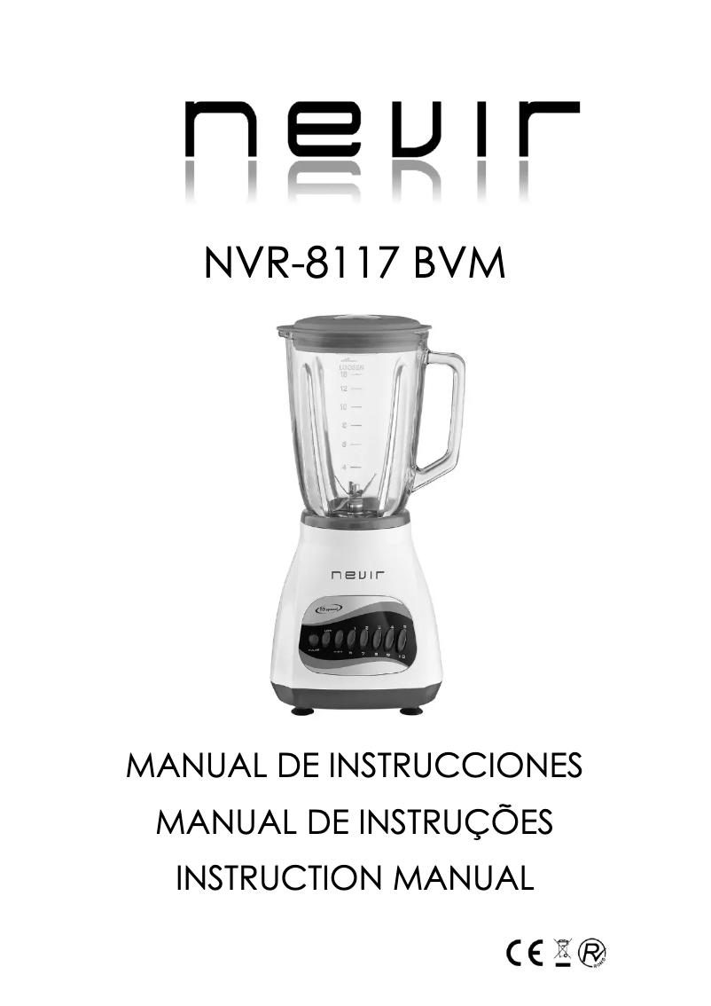 Image de la première page du manuel de l'appareil NVR-8117 BVM