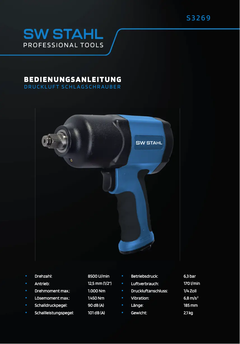 Image de la première page du manuel de l'appareil S3269