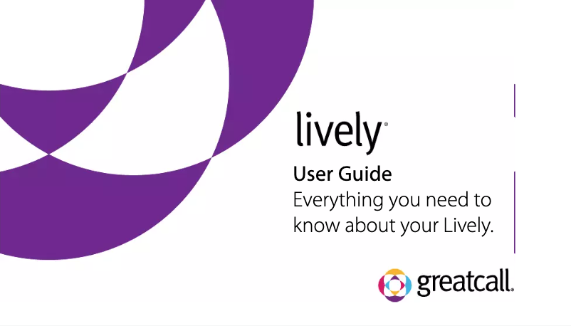 Image de la première page du manuel de l'appareil Lively