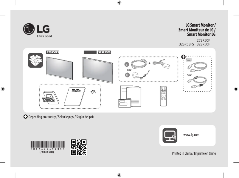 Page n°1 - Manuel utilisateur LG 32SR53FS