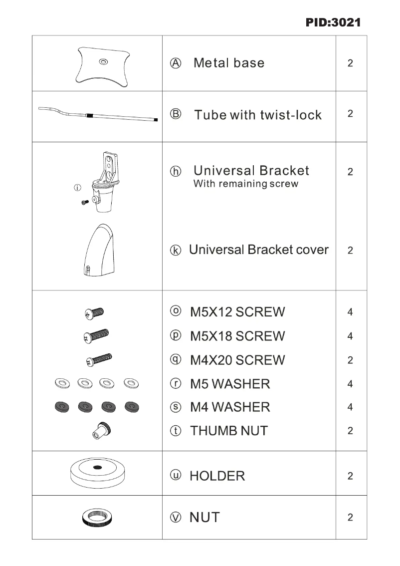 Page n°1 - Manuel utilisateur Monoprice 3021
