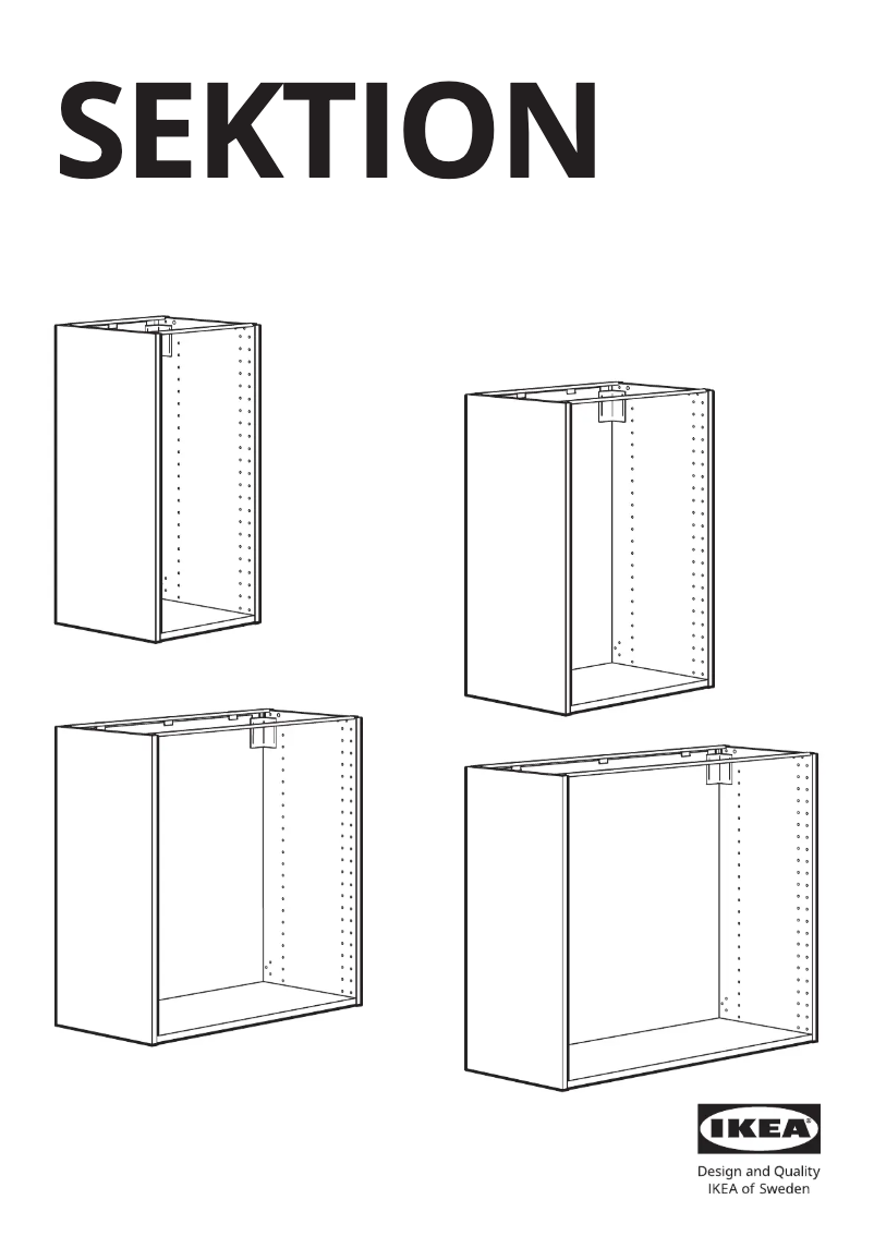 Página 1 del manual Manual de usuario Ikea SEKTION 402.653.95