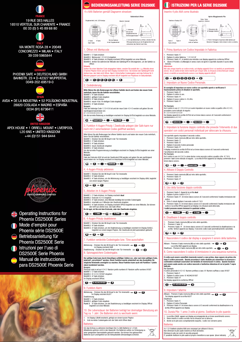 Image de la première page du manuel de l'appareil DS2501E