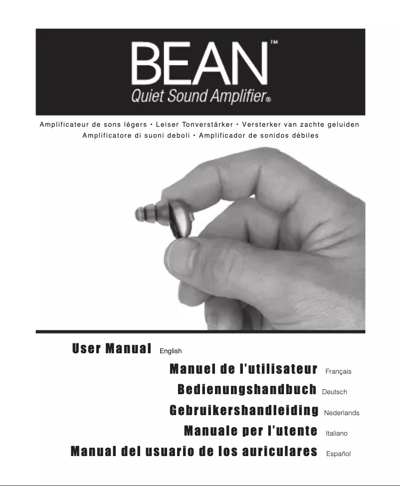 Page n°1 - Manuel utilisateur Etymotic BEAN