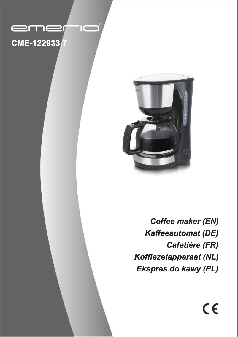 Page n°1 - Manuel utilisateur Emerio CME-122933.7