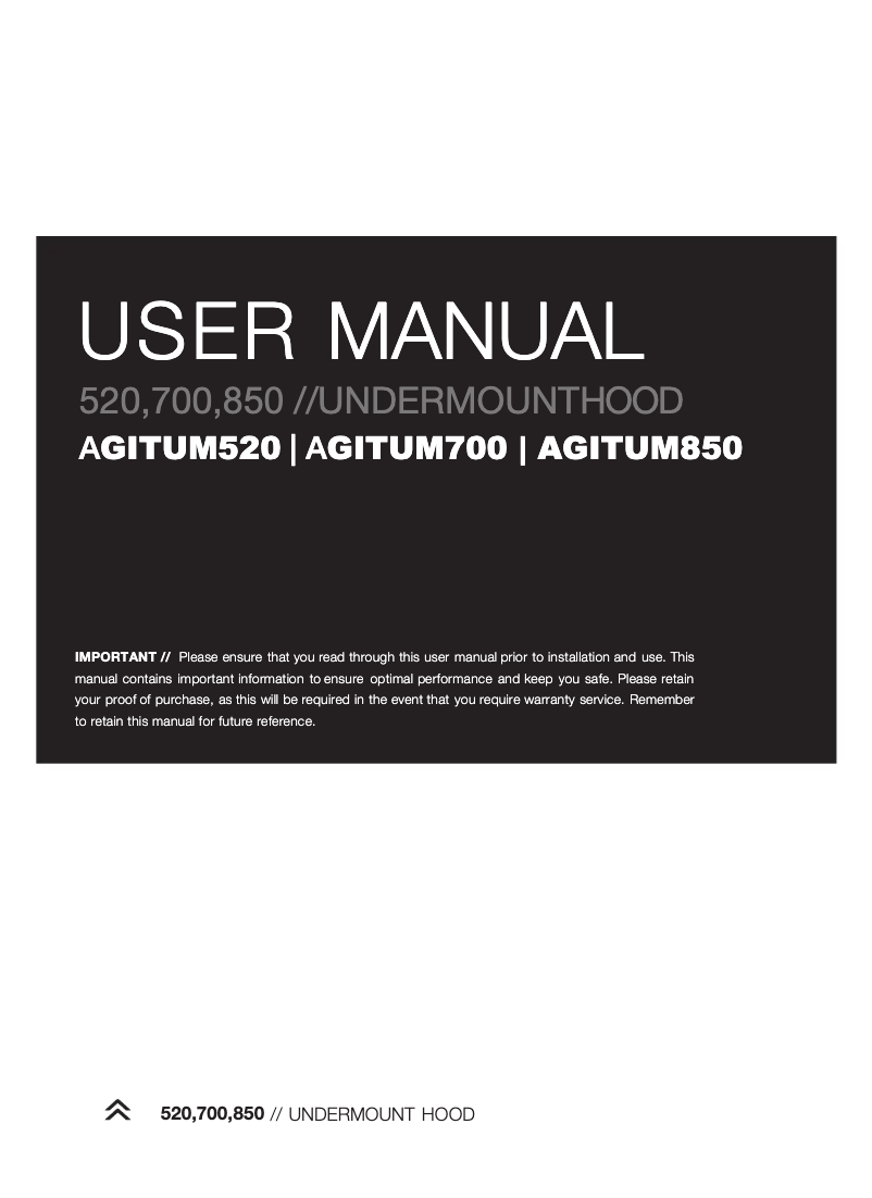 Page n°1 - Manuel utilisateur Tisira AGITUM520