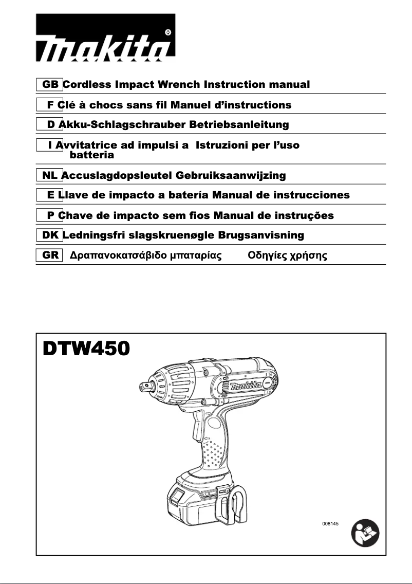 Page n°1 - Manuel utilisateur Makita DTW450RMJ