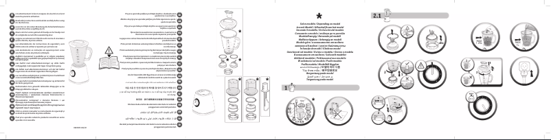 Page 1 de la notice Manuel utilisateur Moulinex Blendforce 2 LM439D10